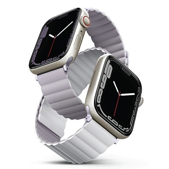 Picture of UNIQ Uniq Revix strap for Apple Watch 1/2/3/4/5/6/7/8/SE/SE2/Ultra 42/44/45/49mm - lilac-white