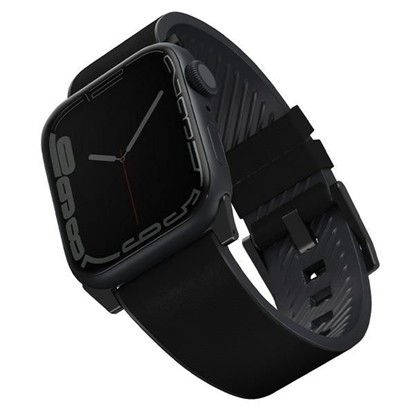 Picture of UNIQ Uniq Straden Leather Hybrid Strap for Apple Watch 1/2/3/4/5/6/7/8/SE/SE2/Ultra 42/44/45/49mm - Black