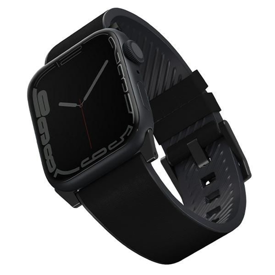 Picture of UNIQ Uniq Straden Leather Hybrid Strap for Apple Watch 1/2/3/4/5/6/7/8/SE/SE2/Ultra 42/44/45/49mm - Black