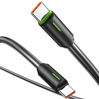 Picture of USAMS Kabel USB-C|USB-C 1m SJ734 czarny|black  YU 