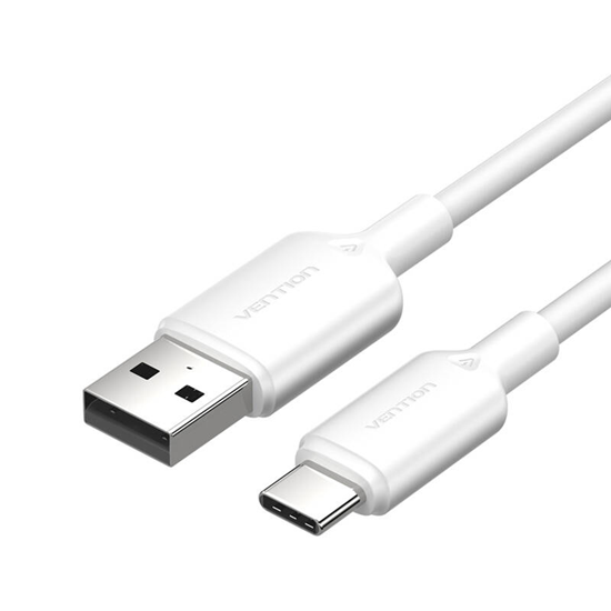 Picture of USB 2.0 A to USB-C 3A cable Vention CTQWH 2M (whit