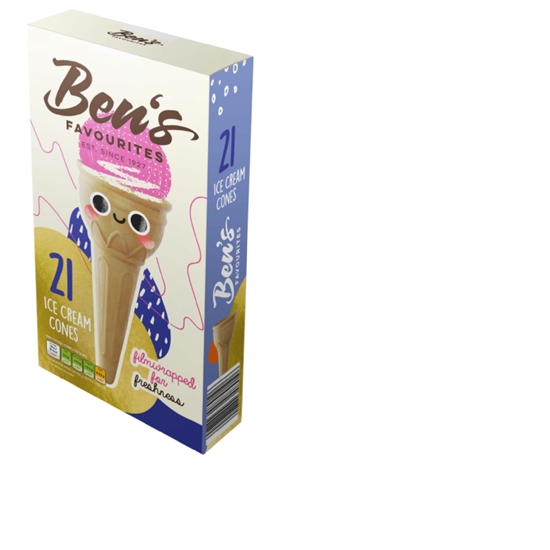 Picture of Vafeļu konusi BEN'S FAVOURITES, 21gab., 73g