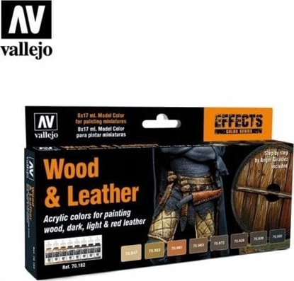 Attēls no Vallejo Vallejo: 70.182 - Model Color - Effects - Wood & Leather (8 x 18 ml)