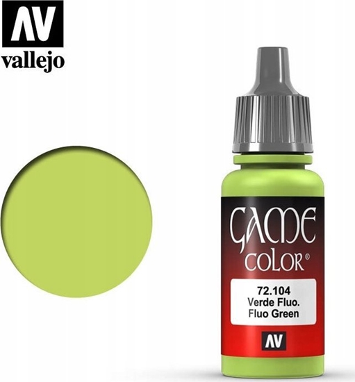 Picture of Vallejo Vallejo: 72.104 - Game Color - Fluo - Green (18 ml)