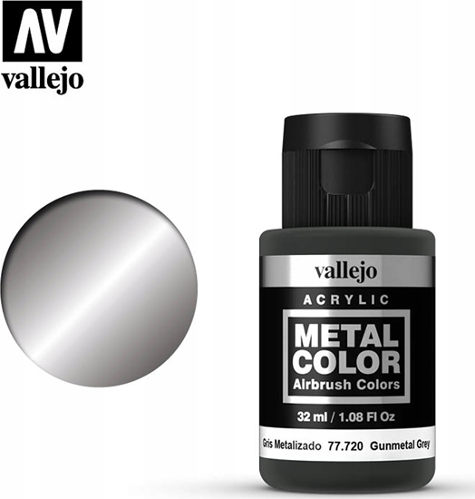 Picture of Vallejo Vallejo: 77.720 - Metal Color - Gunmetal (32 ml)