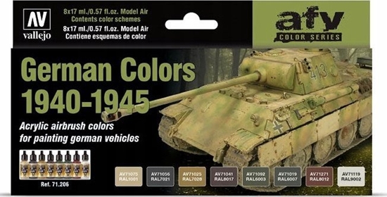 Picture of Vallejo Vallejo: AFV - German Colors 1940-1945 8x17