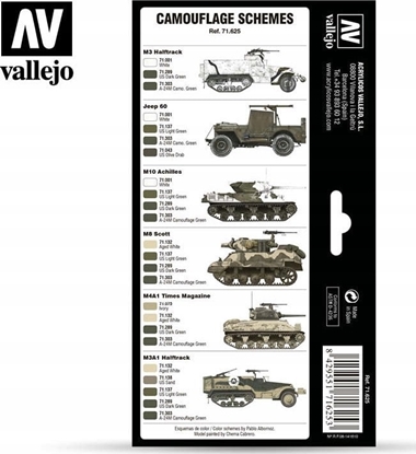 Attēls no Vallejo Vallejo: AFV - WWII US Army Europe, North Afr 8x17