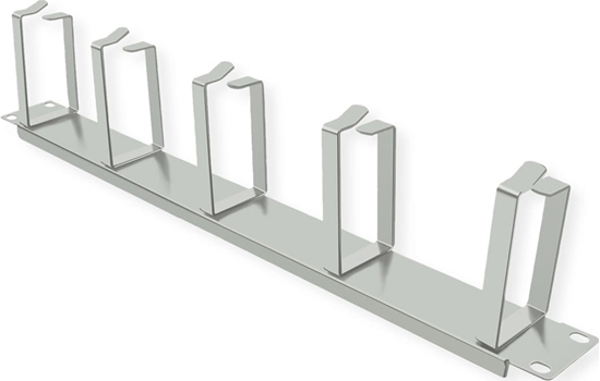 Picture of Value 19" 1U Cable Management Plate, G-Type, 5 Hooks, grey