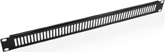 Picture of Value 19” Rack Front Ventilation Panel, 1U, Metal, black