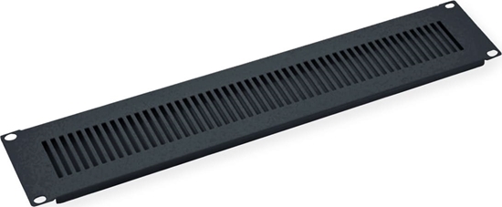 Picture of Value 19” Rack Front Ventilation Panel, 2U, Metal, black