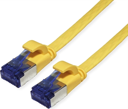 Picture of Value FTP Patch Cord, Cat.6A (Class EA), extra-flat, yellow, 0.5 m