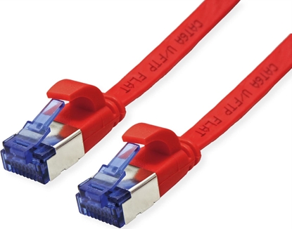 Picture of Value FTP Patch Cord, Cat.6A (Class EA), extra-flat, red, 0.5 m