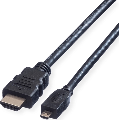 Picture of Value HDMI High Speed Cable + Ethernet, A - D, M/M, 2 m