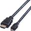Picture of Value HDMI High Speed Cable + Ethernet, A - D, M/M, 2 m