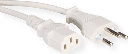 Picture of Value Power Cable, Straight IEC, CH, white, 1.8 m