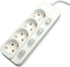 Attēls no Value Power Strip, 4-way, with individual switches, white, 1.5 m