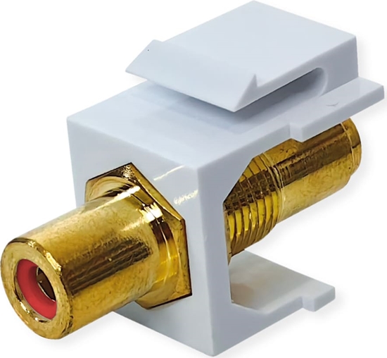 Picture of Value RCA Keystone Coupler, Plastic, red