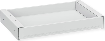 Attēls no Value Ultra-Slim Underdesk Mount Storage Drawer, 420 mm width, white,