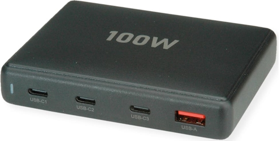 Picture of Value USB GaN Charger, 4 Ports, (3x USB-C, 1x USB-A), max. 100W