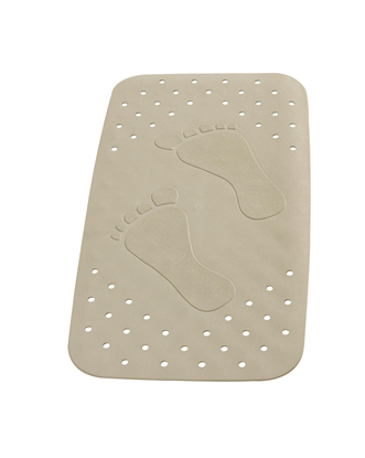 Picture of Vannas paklājs Pēdas 38x72cm 100% TPE, bēšs