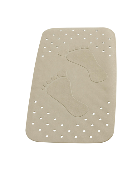 Picture of Vannas paklājs Pēdas 38x72cm 100% TPE, bēšs