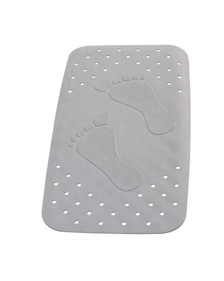 Picture of Vannas paklājs Pēdas 38x72cm 100% TPE, pelēks