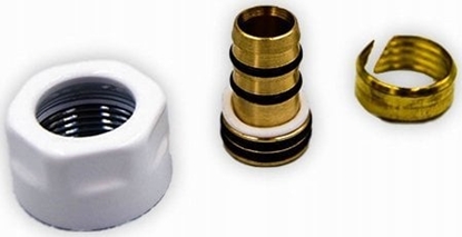 Picture of Varioterm Zczka zaciskowa PEX 16/2 x M22/1.5 biay b. (do zaworów INTEGRA, VISION)