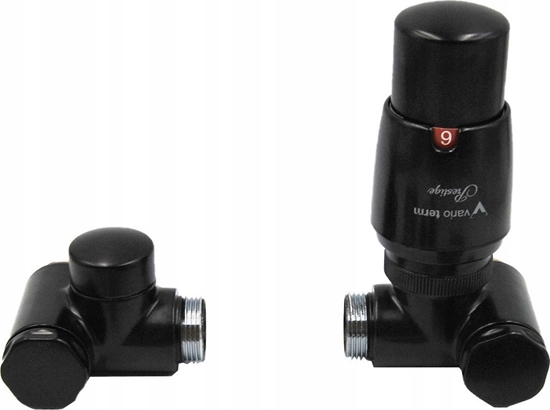 Picture of Varioterm Zestaw grzejnikowy Integra prawy, czarny mat