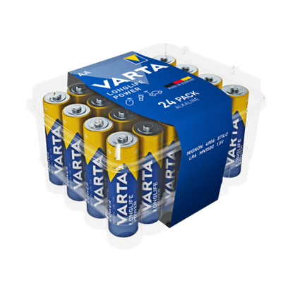 Attēls no VARTA AA | LR06 | Alkaline Longlife Power CVP24 24 pcs box