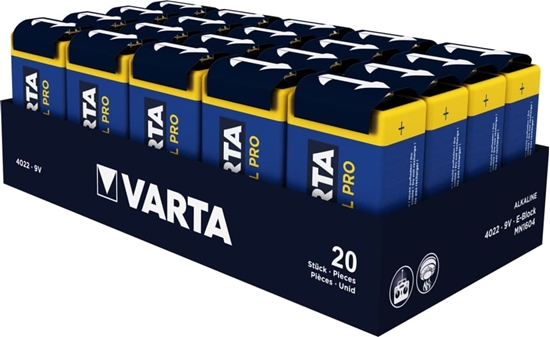 Picture of Varta Batterie INDUSTRIAL PRO Block  9V  6LP3146 Karton(20x)