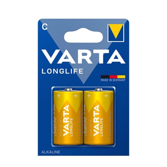 Picture of VARTA Longlife Alkaline Battery C (1,5V) B2 | Price for 2 pcs