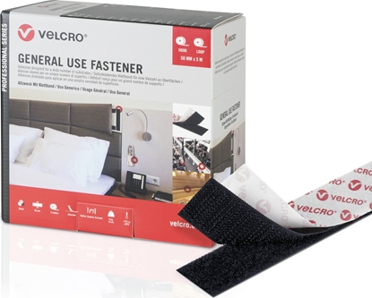 Picture of Velcro ® General Use Fastener 5m Hakenband 5m Flauschband, Haken & Flausch 50mm schwarz