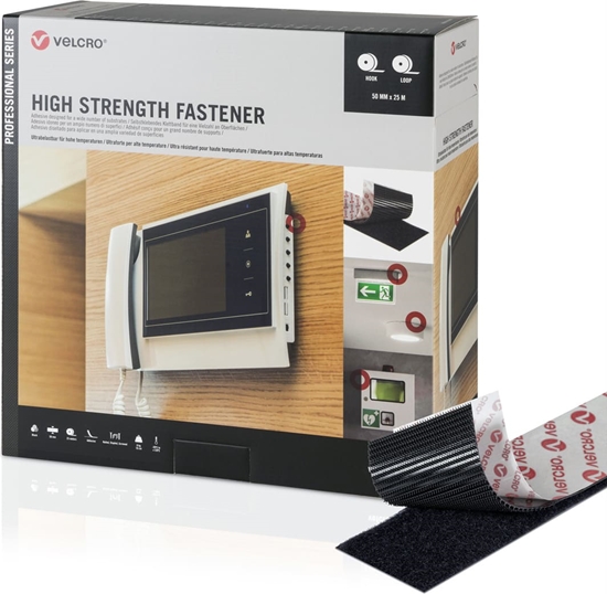 Picture of Velcro ® High Strength Fastener 25m Hakenband 25m Flauschband, Haken & Flausch 50mm schwarz