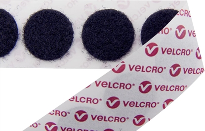Attēls no Velcro ® Klettpunkte Selbstklebend Nur Flausch, 19mm x 125 Weiß