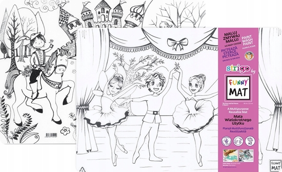 Picture of vidaXL Mata transparentna 2szt Ksita i baletnice