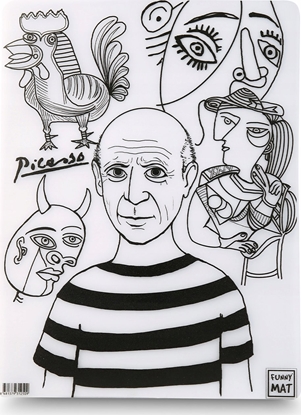 Picture of vidaXL Mata transparentna Picasso Funny Mat STRIGO