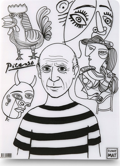 Picture of vidaXL Mata transparentna Picasso Funny Mat STRIGO