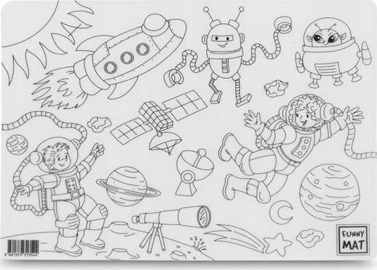 Picture of vidaXL Mata transparentna Space Funny Mat STRIGO