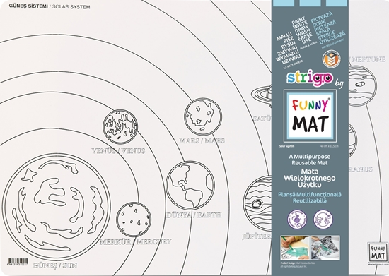 Picture of vidaXL Mata transparentna Ukad Soneczny Funny Mat