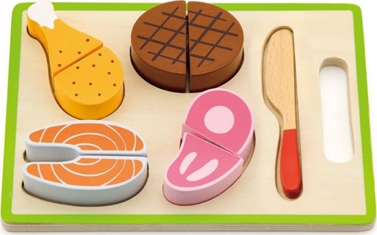 Picture of Viga Drewniany Zestaw Obiadowy Deska Do Krojenia Nó Viga Toys