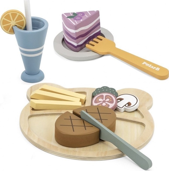 Picture of Viga Toys VIGA PolarB Drewniany Zestaw Obiadowy do Krojenia