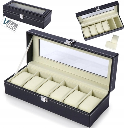 Attēls no Vilde Pudeko na zegarki czarne 30,5x11,5x8 cm