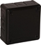 Picture of ViPlast Puszka natynkowa pusta 12 wlotów VP-41 CZARNA IP55 98x98x42mm 041-05