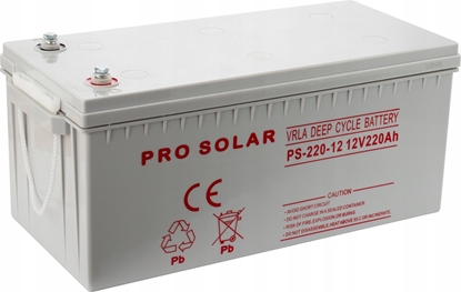 Изображение Volt AKUMULATOR VOLT POLSKA DEEP CYCLE VPRO SOLAR 12V 220AH VRLA BEZOBSUGOWY