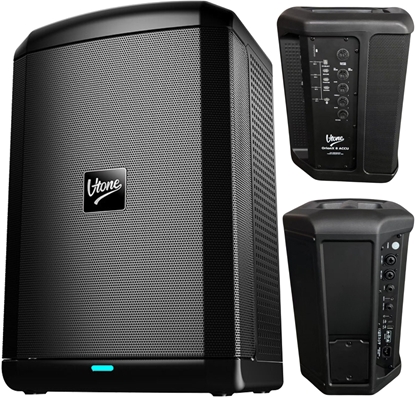 Picture of V-TONE OrionX 8 ACCU akumulatorowa kolumna aktywna czarna 8" Bluetooth AUX Phantom 80W RMS 6000 mAh