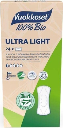 Attēls no Vuokkoset Vuokkoset  100% BIO Wkadki higieniczne Ultra Light  24 szt.