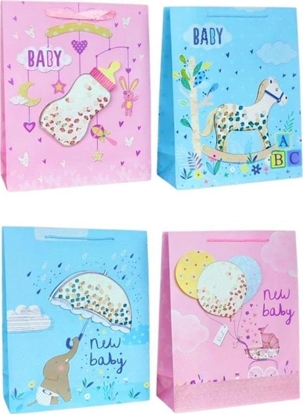 Изображение W&K Torebka upominkowa 3D brokat JYWK 350 L