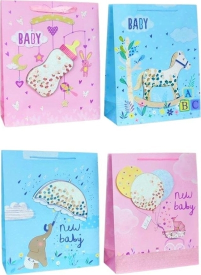 Picture of W&K Torebka upominkowa 3D brokat JYWK 350 L