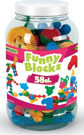 Picture of Wader Klocki Funny 58 el. dua torba (41970)