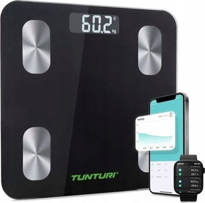Picture of Waga azienkowa Tunturi Svarstykls TUNTURI SC30 SMART SCALE WITH APP